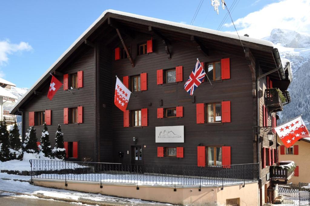 Hotel De La Paix Champéry Buitenkant foto